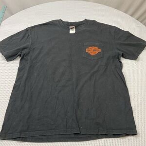 Harley-Davidson Black Tee Akron Ohio 2012